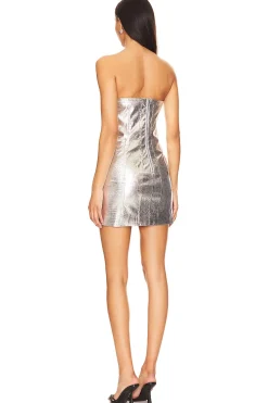 Mercury Faux Leather Mini Dress