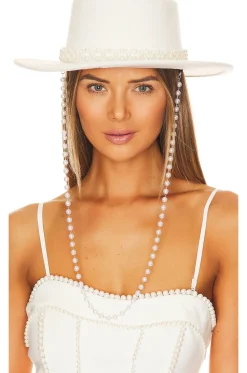 Pearl Embellished Hat