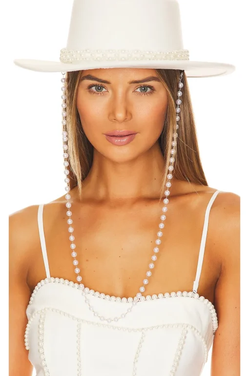 Pearl Embellished Hat