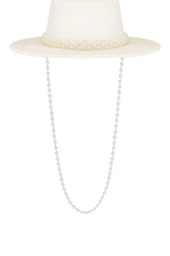 Pearl Embellished Hat