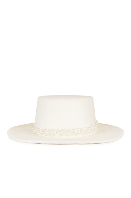 Pearl Embellished Hat
