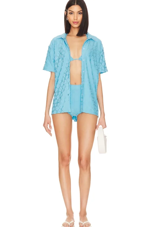 Vacation Blues High Waist Short