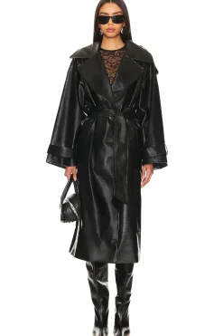 Barrett Faux Leather Coat