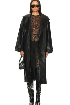 Barrett Faux Leather Coat