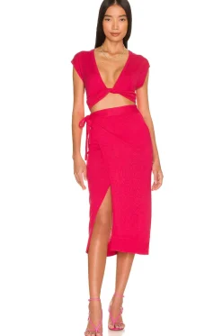 Basia Wrap Midi Skirt