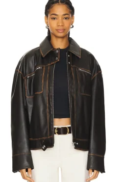 Brinley Faux Leather Jacket