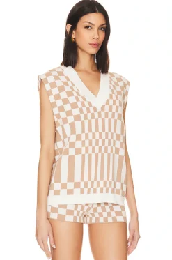 Carice Checkered Vest