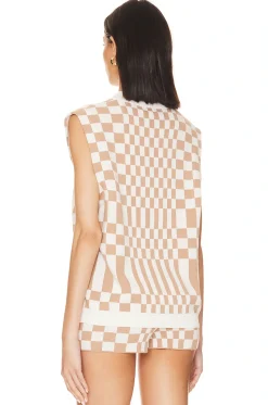 Carice Checkered Vest