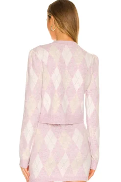 Casey Lurex Argyle Sweater