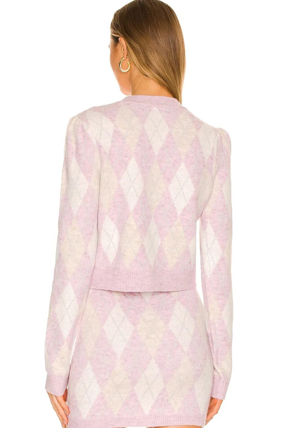 Casey Lurex Argyle Sweater