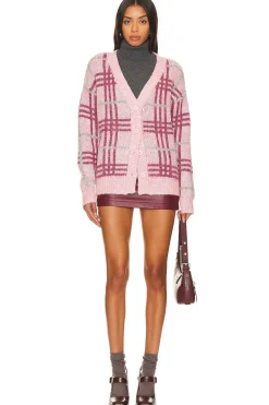 Damia Plaid Cardigan