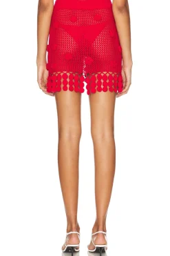 Domitilla Crochet Mini Skirt