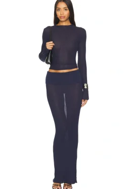 Ellison Sheer Maxi Skirt