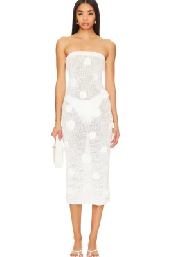 Everla Rosette Midi Dress