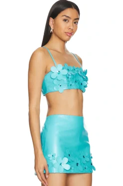 Nova Faux Leather Crop Top