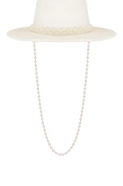 Pearl Embellished Hat