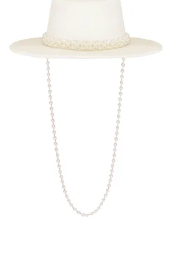 Pearl Embellished Hat