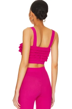 Razi Ruffle Knit Crop Top