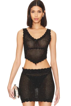 Renata Knit Shimmer Top