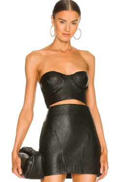 Roi Leather Bustier