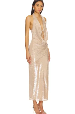 Stevie Sequin Midi Dress