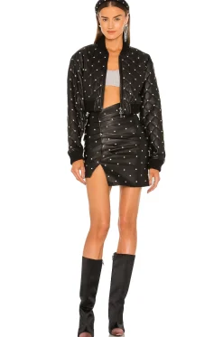 Valletta Leather Mini Skirt