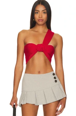 Wenda Rosette Crop Top