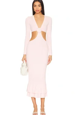 Wrenna Rosette Midi Dress