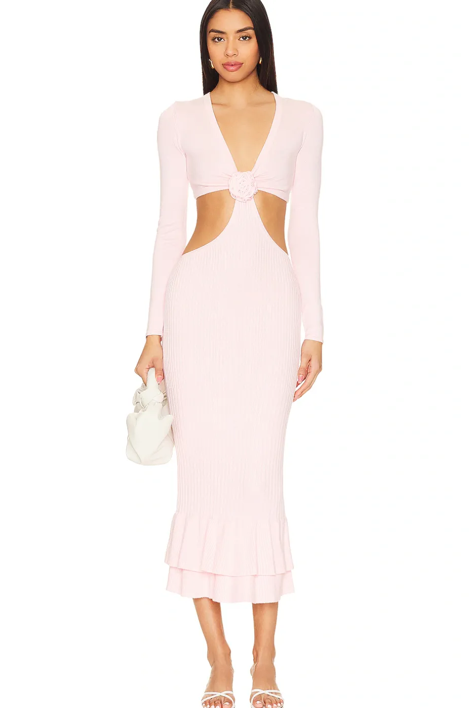 Wrenna Rosette Midi Dress