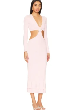 Wrenna Rosette Midi Dress