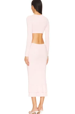 Wrenna Rosette Midi Dress