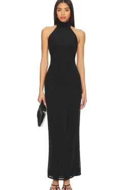 x Anja Dujkovi膰 Ula Sheer Maxi Dress