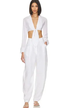 x Jetset Christina Noemi Cropped Beach Shirt